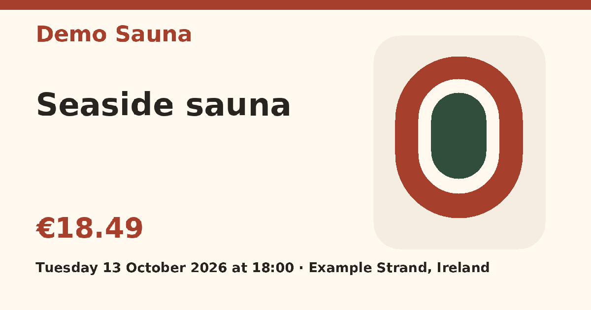 Event artwork for Seaside sauna with Demo Sauna